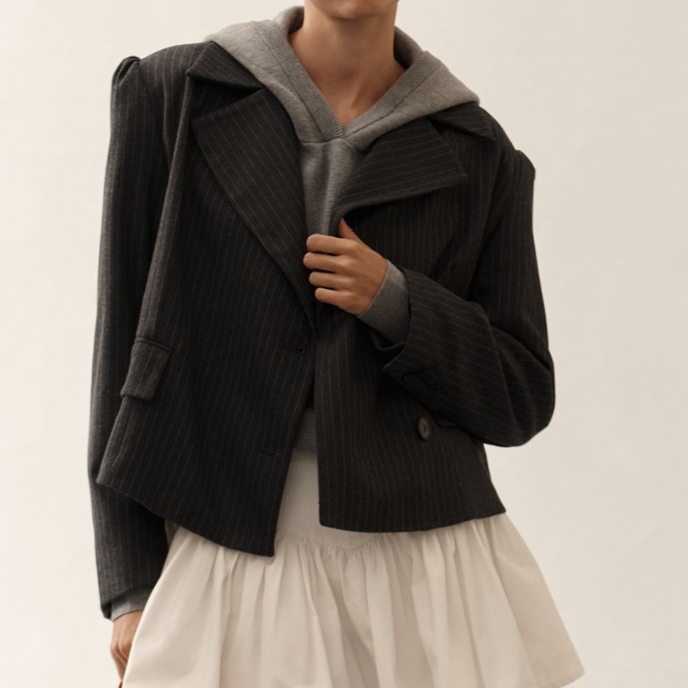 NWT Maeve 80s Boxer Blazer Jacket